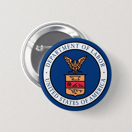 労働省 缶バッジ (正面&裏面)