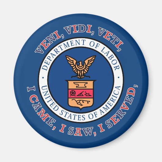 労働省VVVシールド マグネット (正面)