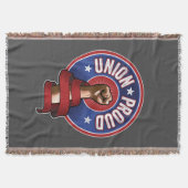 労働組合に誇りを感じる スローブランケット (正面)