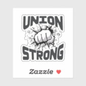 労働組合の強 – 労働日熟練労働者 シール (シート)