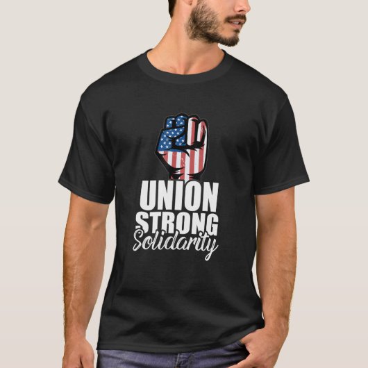 労働組合強連帯ユニオン労働者プライド愛国者 Tシャツ (正面)