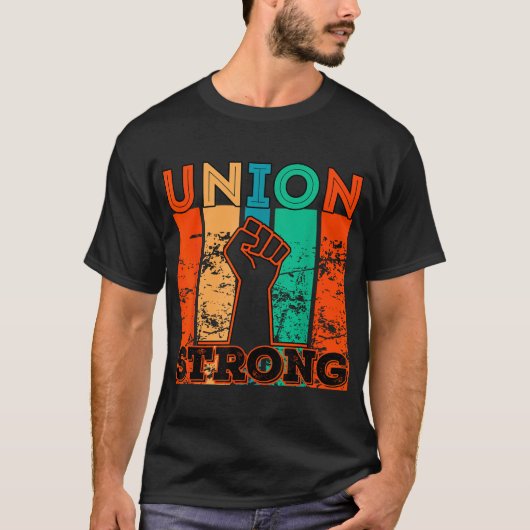 労働組合 統一 労働者 労働者のためのラボーデー Tシャツ (正面)