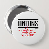 労働組合 – 週末にあなたを連れて来た人 缶バッジ (正面&裏面)