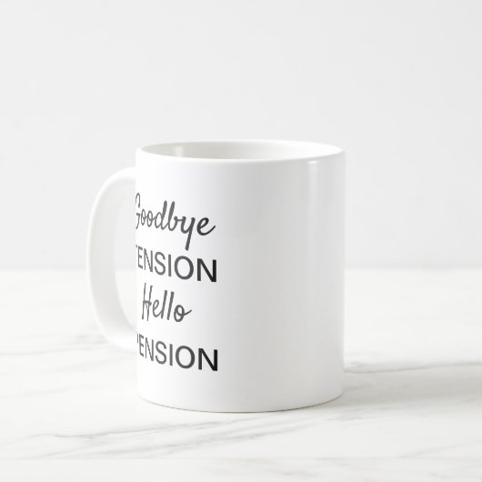 労働者おもしろいのコーヒーマグの退職金 コーヒーマグカップ (正面左)