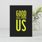 労働者おもしろい、従業員、またはファイ離れの贈り物 サンキューカード (スタンド正面)