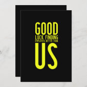 労働者おもしろい、従業員、またはファイ離れの贈り物 サンキューカード (正面/裏面)