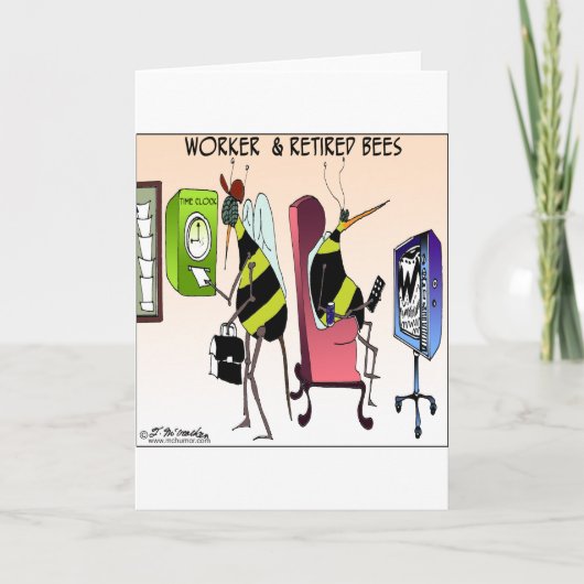 労働者および退職したな蜂 カード (正面)