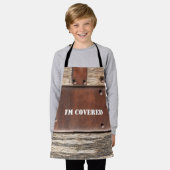 労働者のアイアンウッド私はカバーされた人 エプロン (着用した状態)