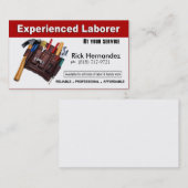 労働者の便利屋の家修理建築 名刺 (正面/裏面)