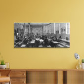 労働者の喫茶店 キャンバスプリント (インサイチュ (リビング))