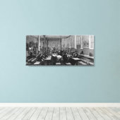 労働者の喫茶店 キャンバスプリント (インサイチュ (ウッドフロア))