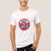 労働者の日おめでとう トライブレンドＴシャツ (正面)