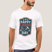 労働者の日おめでとう Tシャツ (正面)