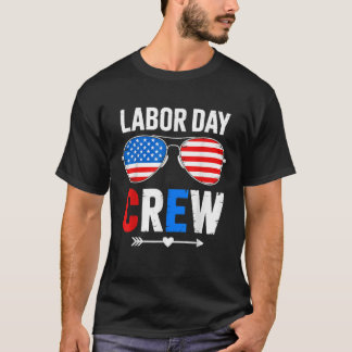 労働者の日のお祝いクルー 愛国 労働者の日のお祝い ヴィンテージ Tシャツ