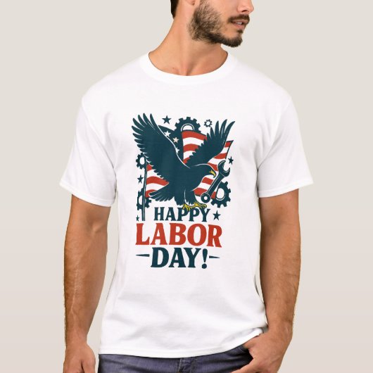 労働者の日の愛国心 Tシャツ (正面)