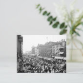 労働者の日の群衆，バッファロー， NY: 1900 ポストカード (スタンド正面)
