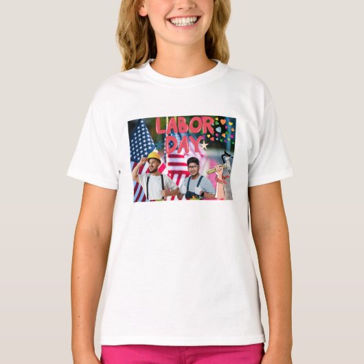 労働者の日のTシャツデザイン Tシャツ (正面)