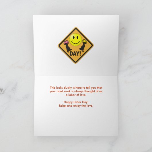 労働者の日愛2 カード (内部)