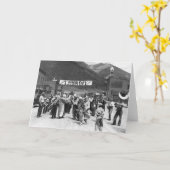 労働者の日Clowns 1940年 カード (黄色い花)