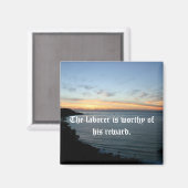 労働者は彼の報酬に値する。 マグネット (正面/裏面)