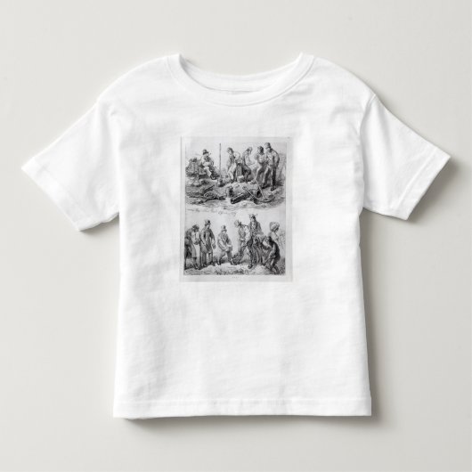 労働者は都市の新しい郵便局に近づきます トドラーTシャツ (正面)