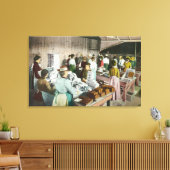 労働者パッキンググッズ,フレスノ, CA キャンバスプリント (インサイチュ (リビング))