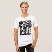 労働者優先 億万長者より労働者 トライブレンドＴシャツ (正面全面)