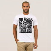 労働者優先 億万長者より労働者 Tシャツ (正面フル)