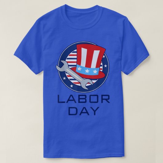 労働者国際的の日ハッピー労働日の上限 Tシャツ (デザイン正面)