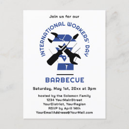 労働者国際的ISRAEL LABOUR DAYバーベキュー インビテーションポストカード
