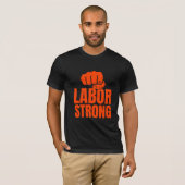 労働者強し 労働の日Tシャツ Tシャツ (正面フル)
