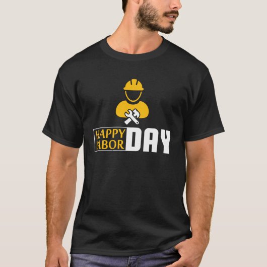 労働者日組合の労働者エンジニア Tシャツ (正面)