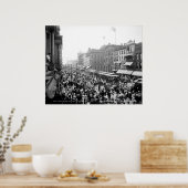 労働者日群衆、バッファロー： 1900 ポスター (キッチン)