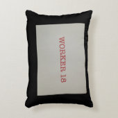 労働者18の枕 アクセントクッション (正面(垂直))