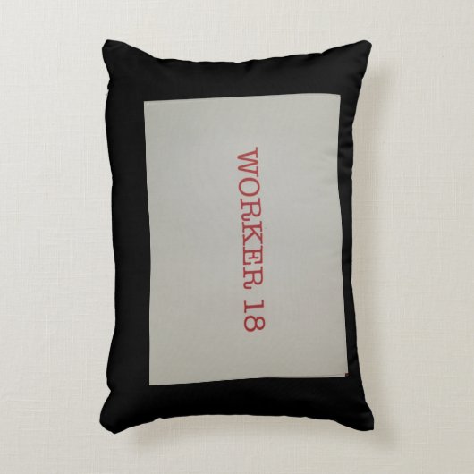 労働者18の枕 アクセントクッション (正面(垂直))