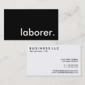 労働者 名刺 (正面/裏面)