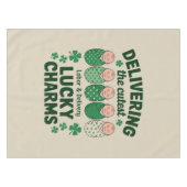 労働&デリバリーラッキーチャームナースシャムロック テーブルクロス (正面(横))