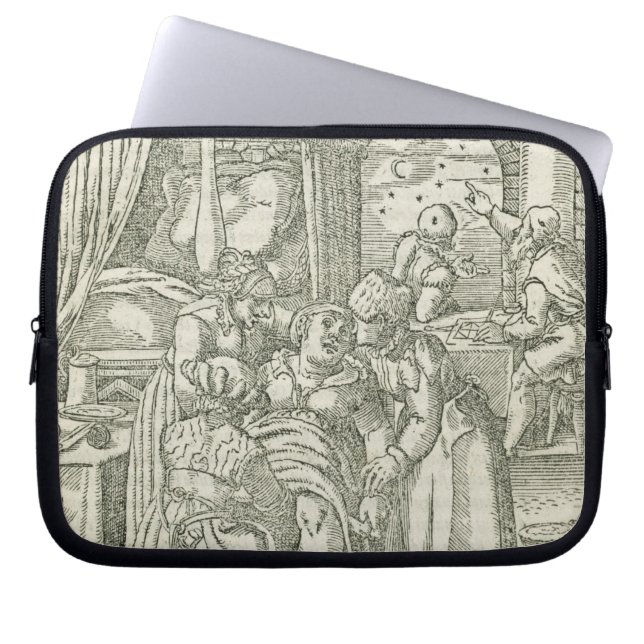 労働、章からの第2、Boイラストレーションの女性 ラップトップスリーブ (正面)