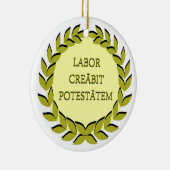 労働CREĀBIT POTESTĀTEM セラミックオーナメント (右)