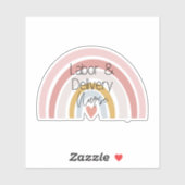 労務およびデリバリーRNステッカー シール (シート)