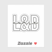 労務ナースギフトLおよびD看護 シール (シート)