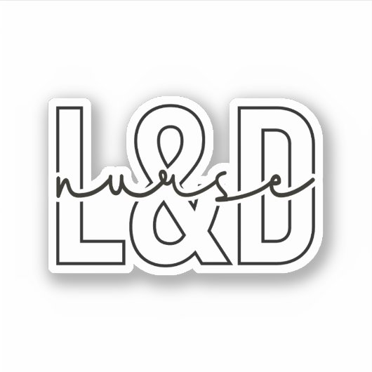 労務ナースギフトLおよびD看護 シール (正面)