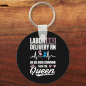 労務ナースクラウニングL&D看護RN T キーホルダー (正面)