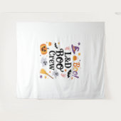 労務ナースハロウィンカボチャ幽霊A タペストリー (正面(横))