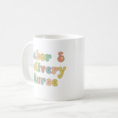 労務ナースGroovyレトロ コーヒーマグカップ (正面左)