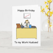 労務ハッピーバースデー カード (黄色い花)