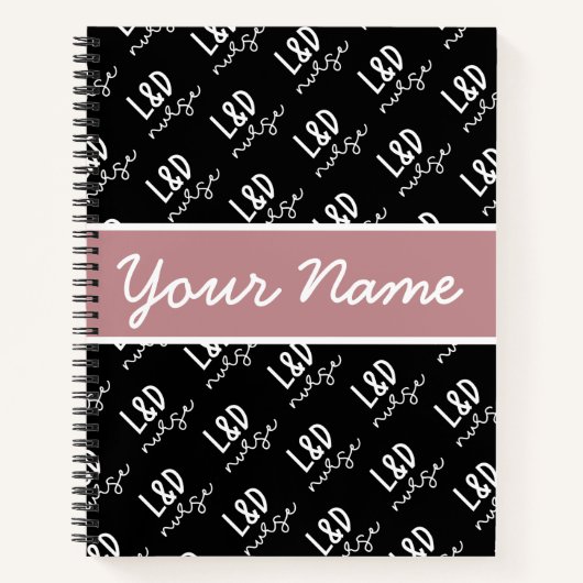 労務パーソナライズされたナースパターン ノートブック (正面)