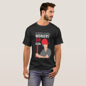 労国際的働日5月1日 Tシャツ (正面フル)