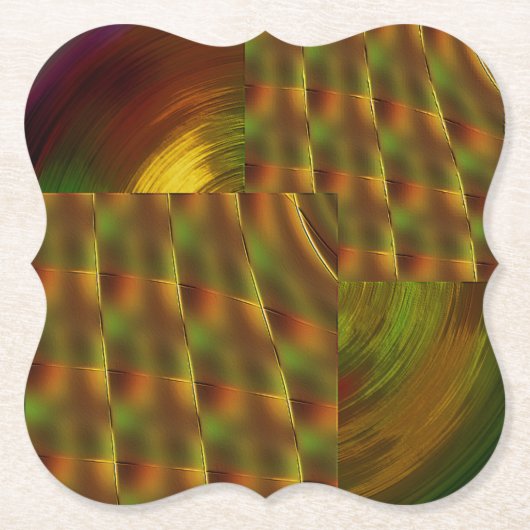 「効果を与える」遊紙コースター ペーパーコースター (正面)