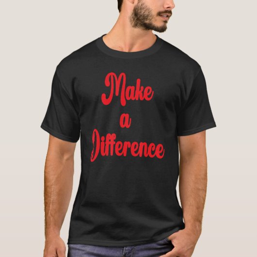 効果を生み出すやる気を起こさせる感動的 Tシャツ (正面)